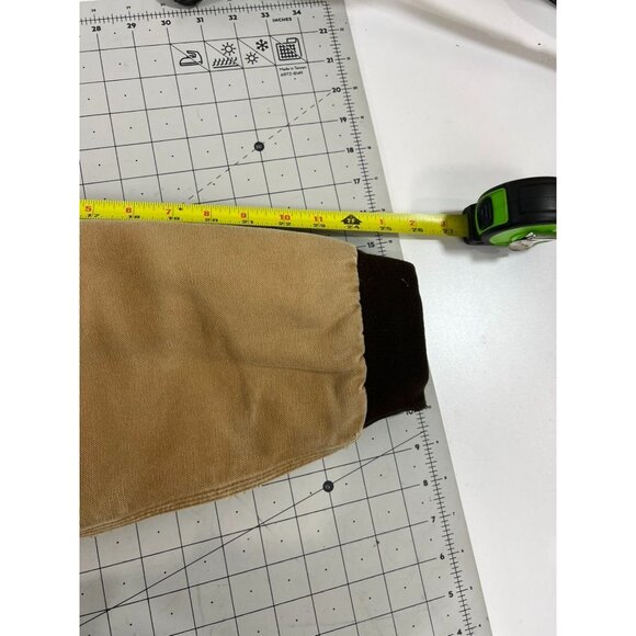 Red Kap Tan Canvas Duck Quilted Hooded Work Jacket Men’s Size 2XL Vintage - Picture 9 of 15